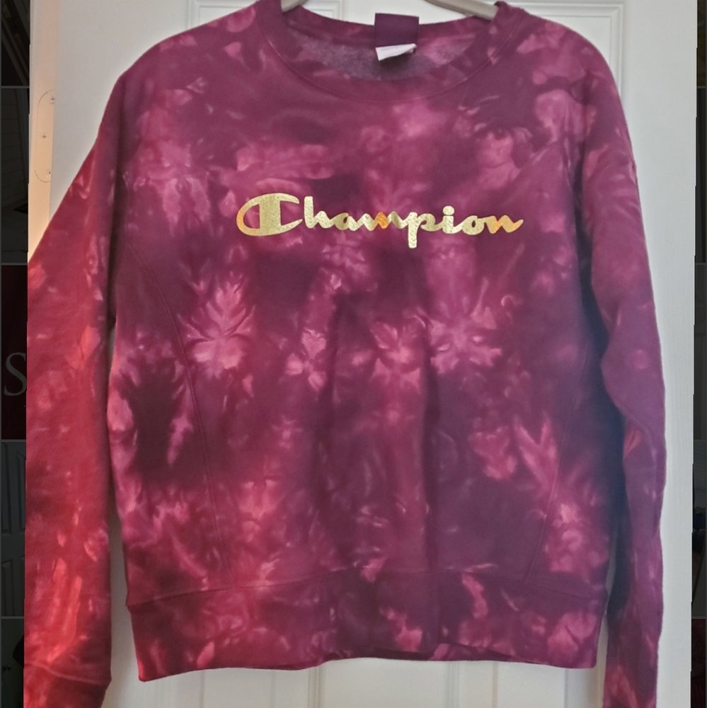 Champion Maroon/Pink Collectors Dyed Sweatshirt